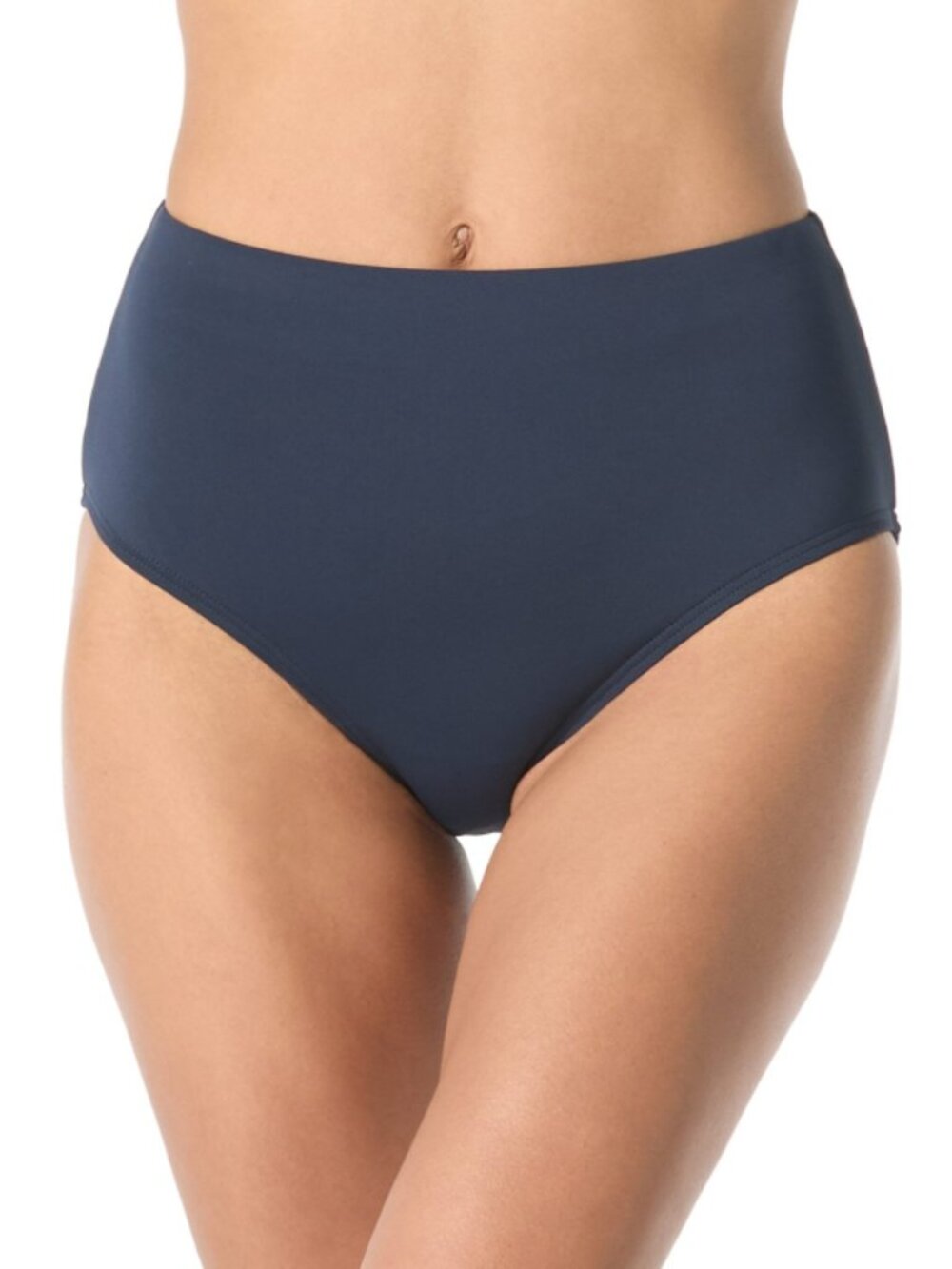Coco Reef Women's Medium Navy Blue Contours High-Waist Bikini Bottoms NWT